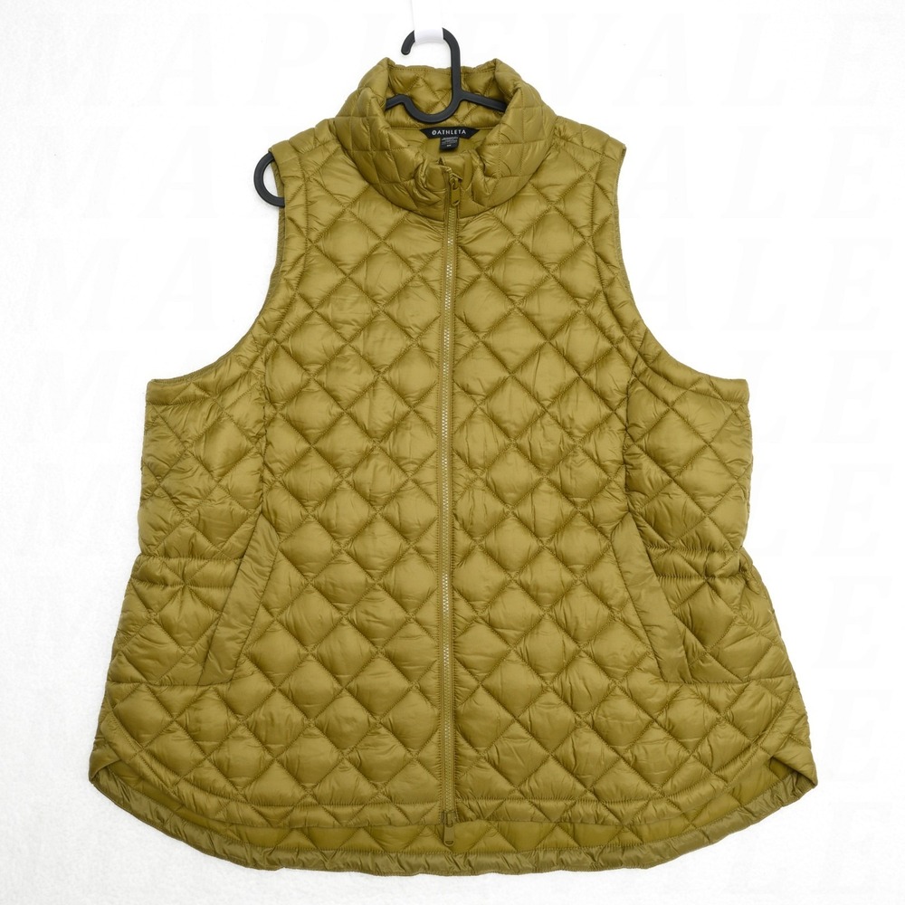Athleta Whisper Featherless Vest Women's Sz 2X Quilted Synthetic Puffer Jacket